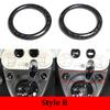 For Fiat 500 Abarth 595 695 2010-2022 Real Carbon Fiber Car Center Console Hazard Switch Ring Glass Lifting Frame Accessories