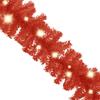 VidaXL Christmas Garland with LED Lights Artificial Garland Decoration Garland Ornament Garden Backyard 329195