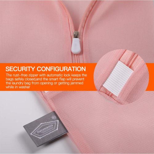 Kimmama Mesh Laundry Bag, Zippered Net Washing Sack, Dryer Pouch for Washing and Drying Clothes and Fabrics, Suitable for Clothing, Sweaters, Delicate