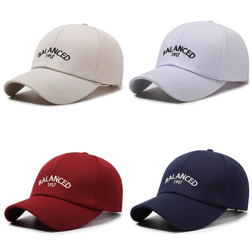 Balanced Letter Embroidery Baseball Cap Sun Protection Breathable Hat Peaked