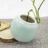 Cilindro Azul Hermético 30g para Matcha Porcelana Mini Té Vacío Contenedor de Almacenamiento Polvo de Matcha Lata de Té Azucarero Tarro de China Decoración