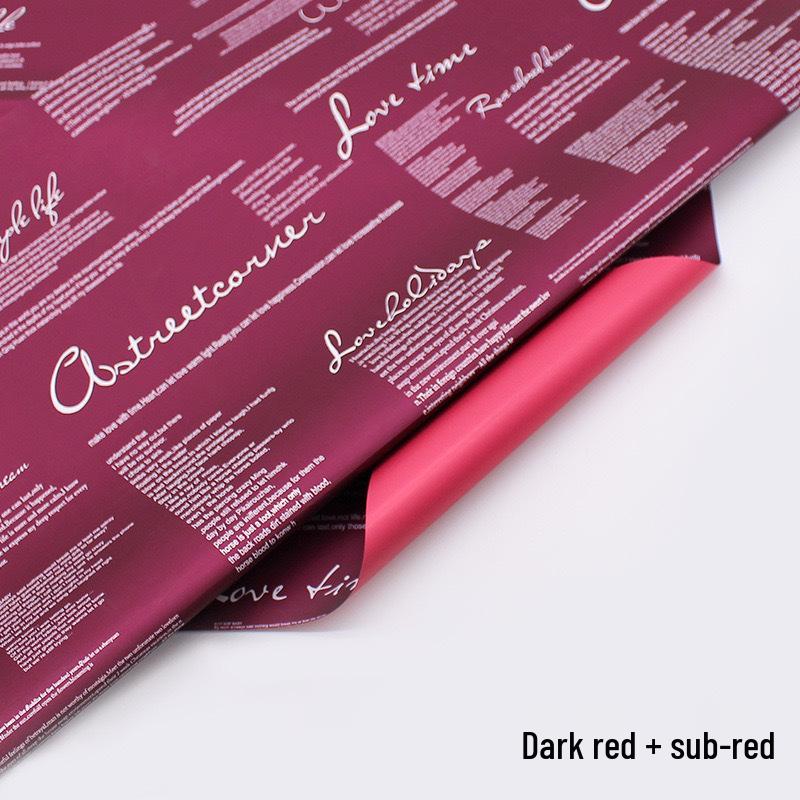 Two-Tone Waterproof Hanji Paper for DIY Flower Wrapping and Bouquet Packaging