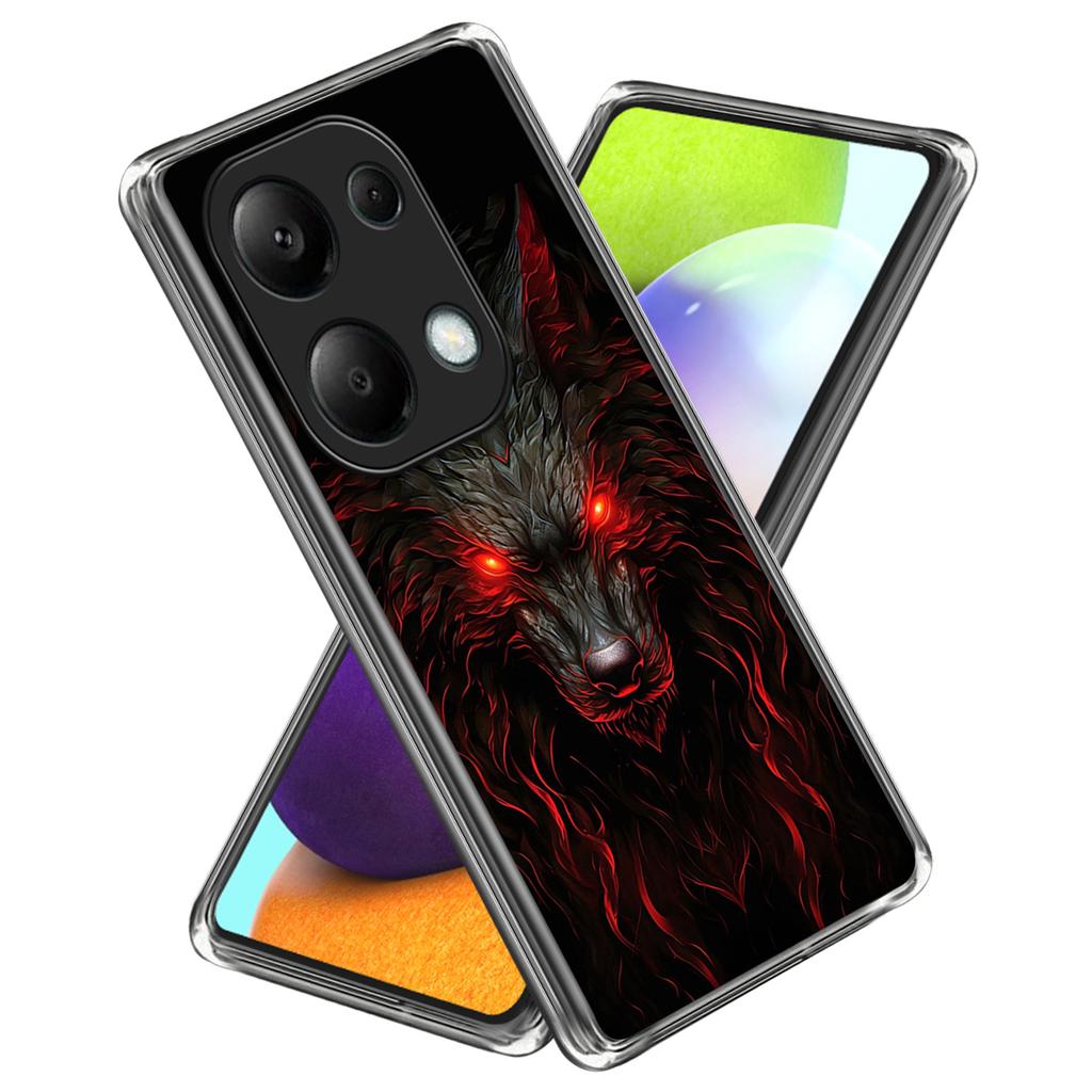 For Xiaomi Redmi Note 13 Pro 4G/Xiaomi Poco M6 Pro 4G Case Shock-Absorbent TPU Pattern Printed Phone Cover
