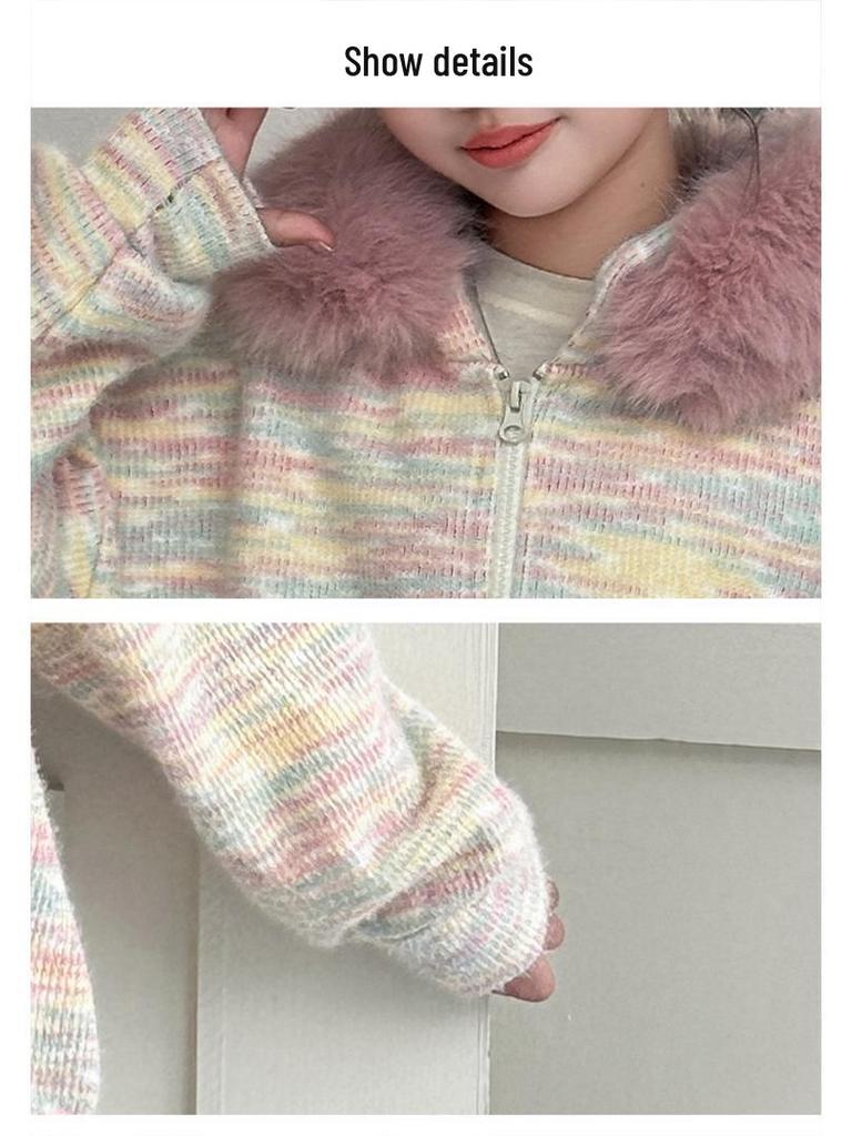 Girls' Autumn-Winter 2025 Fleece Set: Cozy Glutinous Rice Fleece Top and Wide-Leg Pants Two-Piece Outfit
