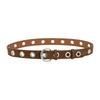 Punk Style Leather Belt Women'S Matte Jeans Decorative Belt Women