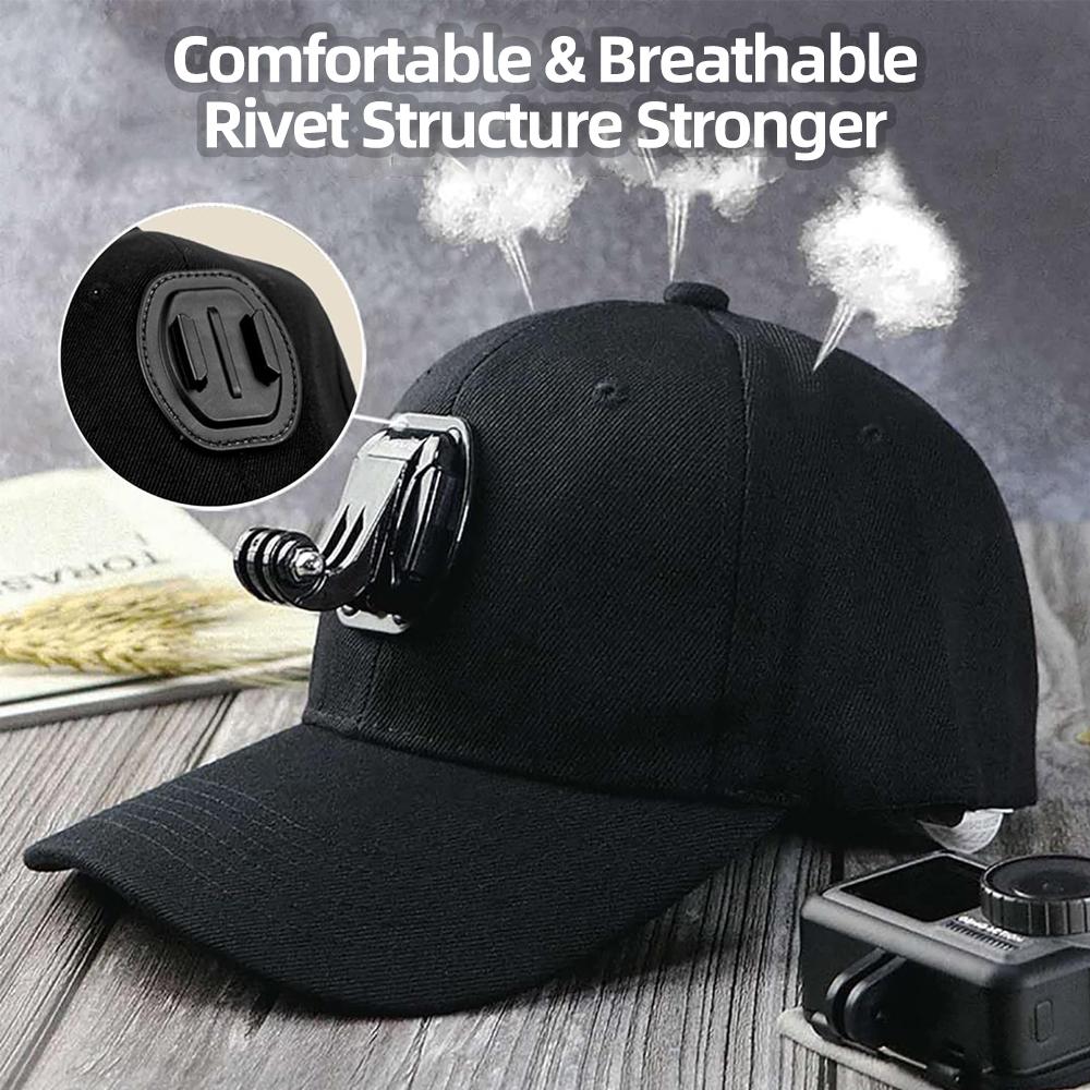 Baseball Hat Quick Release Buckle Mount for GoPro Hero 13 12 11 10 9 8 7 Insta360 SJCAM AKASO DJI OSMO Action Camera Accessories
