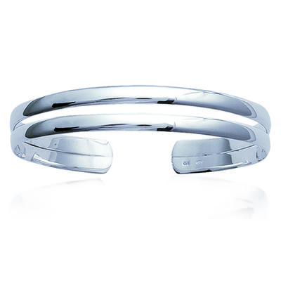 [M7243] - Silberarmband 'Choreografie' versilbert - 57x45x8 mm