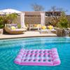 Inflatable Water Sleeping Bed Portable Floating Lounger Air Mattress Foldable Swimming Pool Air Mattress Outdoor Swimming