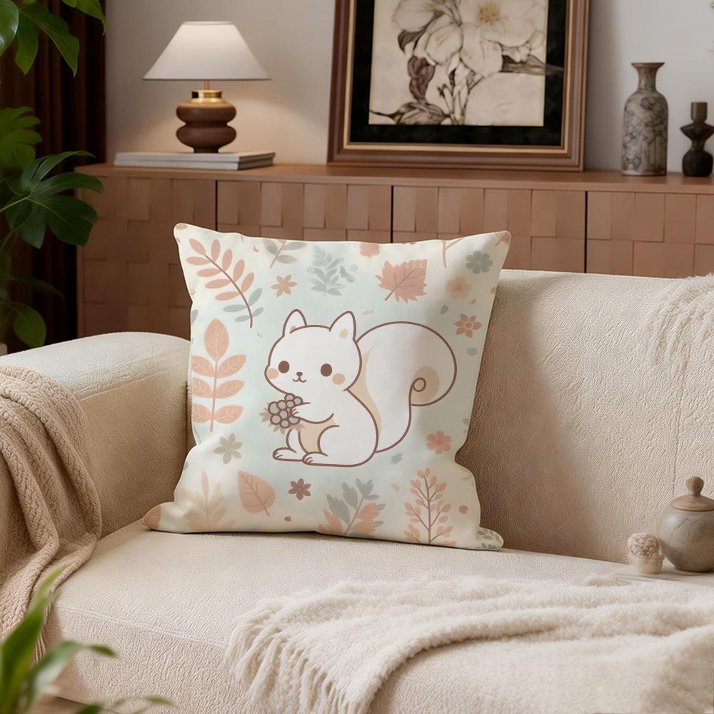

Cute Cloud Squirrel Cushion Cover Cushion Cover Set 4Pcs 50x50 45x45 40x40 Pillowcase Decorative Sofa Home Decor 30X30cm