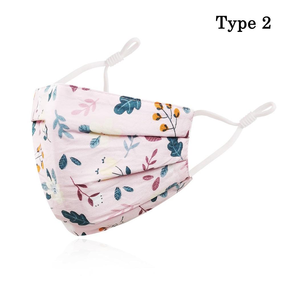 Washable Breathable Face Mask Anti-UV Sunscreen Mask Fashion Cotton Printing Mask  Outdoor Sports