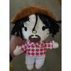 28cm Bad Bunny Plüschtier Rotes Herz Weiches Kuscheltier Sammlerstück Peluche Benutzerdefinierter PP-Baumwoll-Fan-Geschenk Valentins-Hase Geschenk