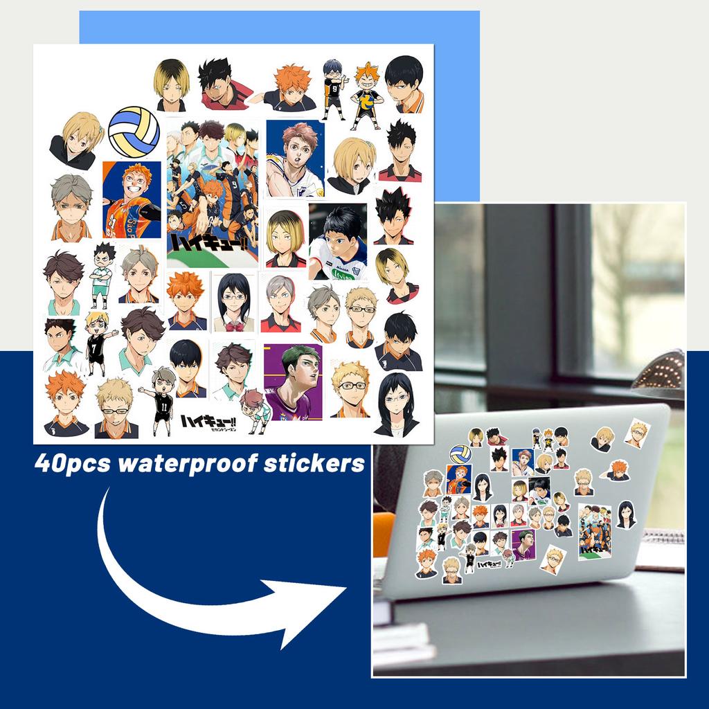 40 Blue Movie Waterproof Laptop Stickers