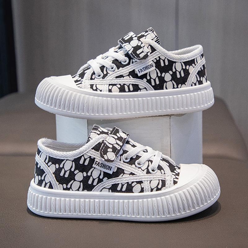 New Children's Comfortable Wear-resistant Non-slip Casual Canvas Low-top Sneakers
