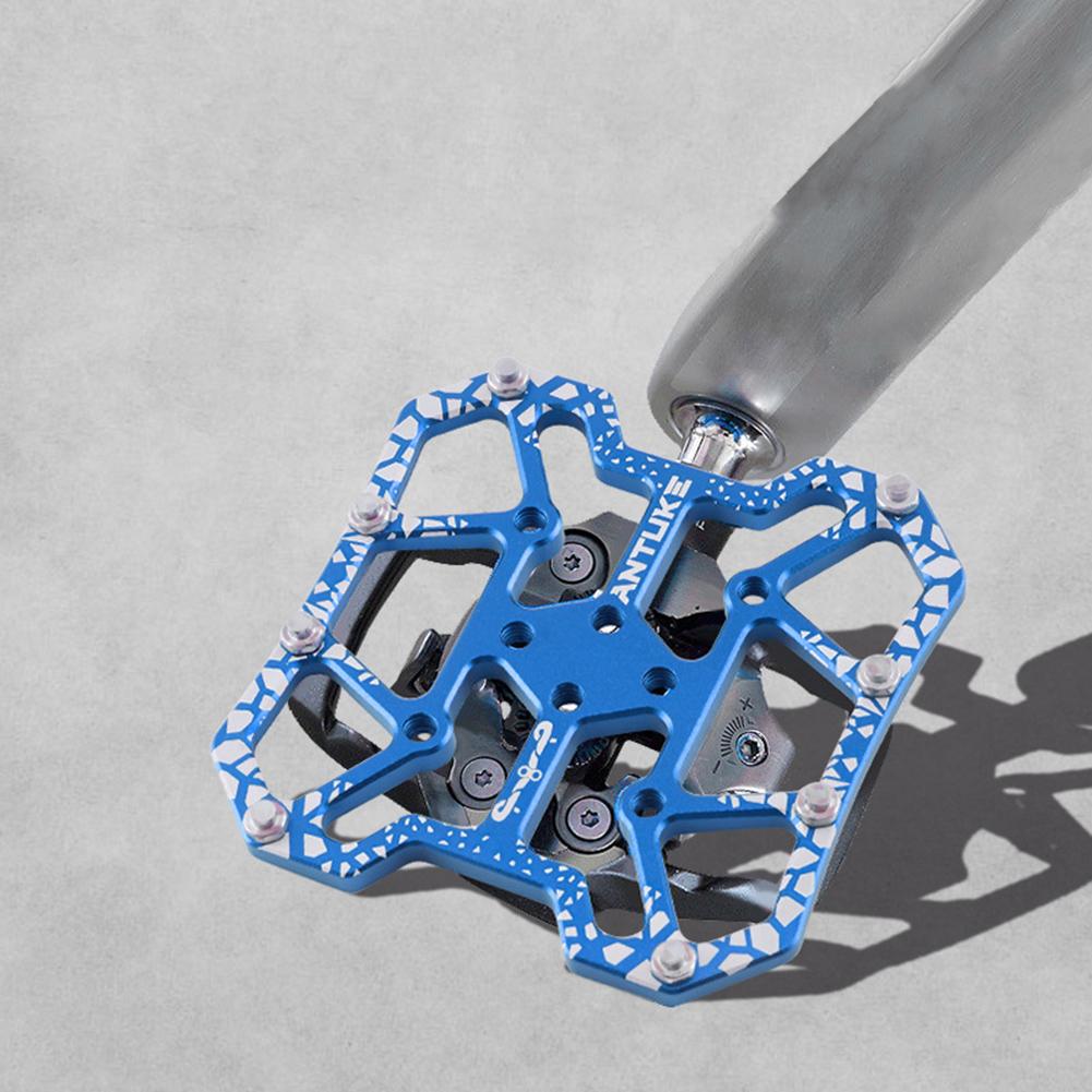 Aluminiumlegierung Fahrrad Pedale Schuhplatten Schloss Fußpedal Selbstverriegelndes Gerät Abriebfest Mountainbike Fahrzubehör Zubehör