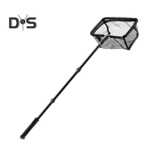 Minciog de pescuit cu mâner telescopic, mâner lung, plasă multifuncțională pentru skimmer de frunze de piscină, plasă cu ochiuri ultrafine