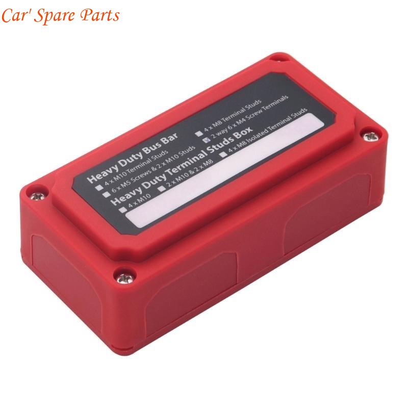 

Y4UA Heavy Duty Power Distribution Block 100A Module Design for Car & Boat Durable красный