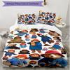3pcs Duvet Cover Set (1*Duvet Cover + 2*Pillowcase, Without Core), Paddington Bear Print Soft All‑Season Bedding Set, Home Bedroom Decor Gift