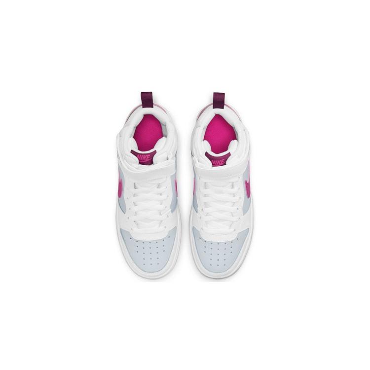 New Nike Court Borough Mid 2 'White Sangria Pink Prime' GS CD7782-006