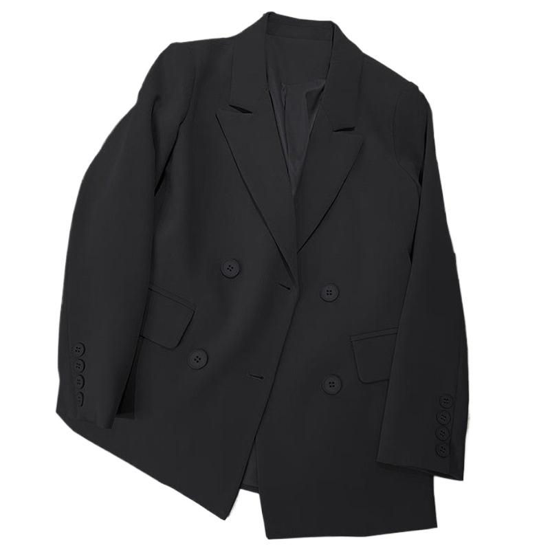 Casual Long Sleeve Blazer Suit Solid Color Jacket for Women Fashion Korean Business Formal Blazers Suits Green Black