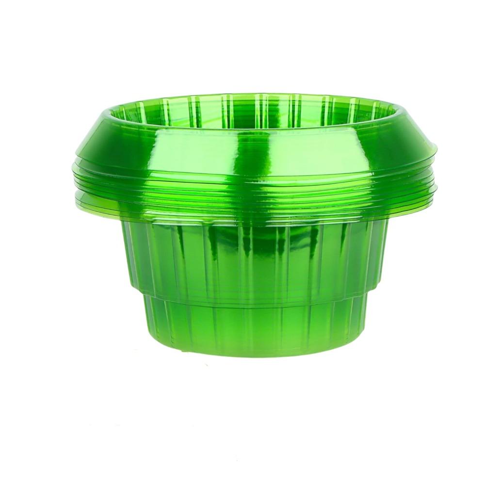 10PCS Plastic Vegetable Slug Collars Round Slug Snail Protection Guard  Vegetable Plants зелёный