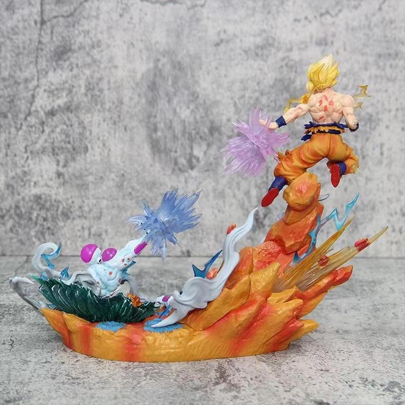 Anime Drogan Boll Z Freezer Vs Son Gocool Figurine 21cm Gk Pvc Action Figures Statue Collection Model Toy Gifts