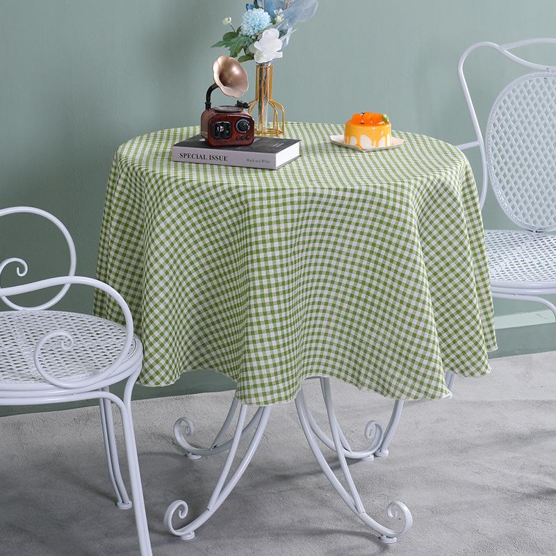 

Round Table Cloth Cotton Linen Plaid Table Cloth Small Fresh Round Table Cloth Coffee Table Table Cloth Coffee Table Cloth round 150