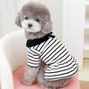 Striped Pet Clothing Dog Clothing Spring Autumn Summer Cat Small Dog Couple Vest Skirt