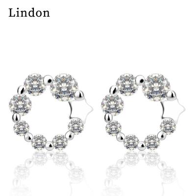 Lindon Copper Alloy Zirkón Náušnice Visiace náušnice pre ženy Darčeky na svadbu
