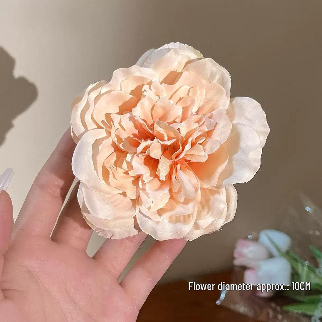 Caro 3D Rose Hair Claw Clip - 2024 High-End Floral Shark Clip for Women, Elegant Headwear