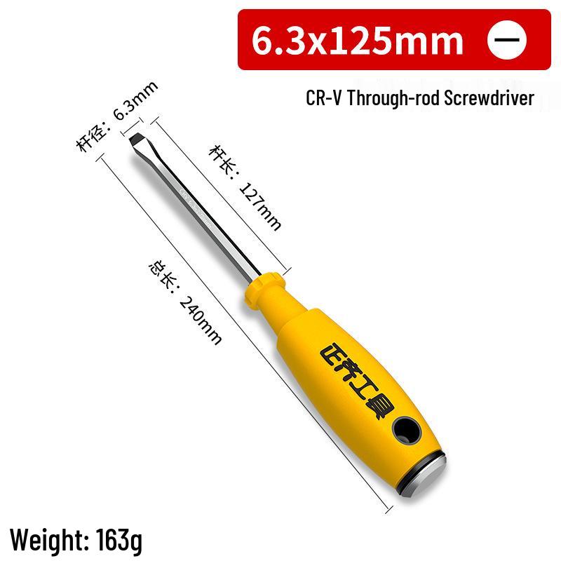 Magnetischer Schraubendreher-Satz mit Kreuz- und Schlitzkopf - Industriell, Schlagfest, Superhart