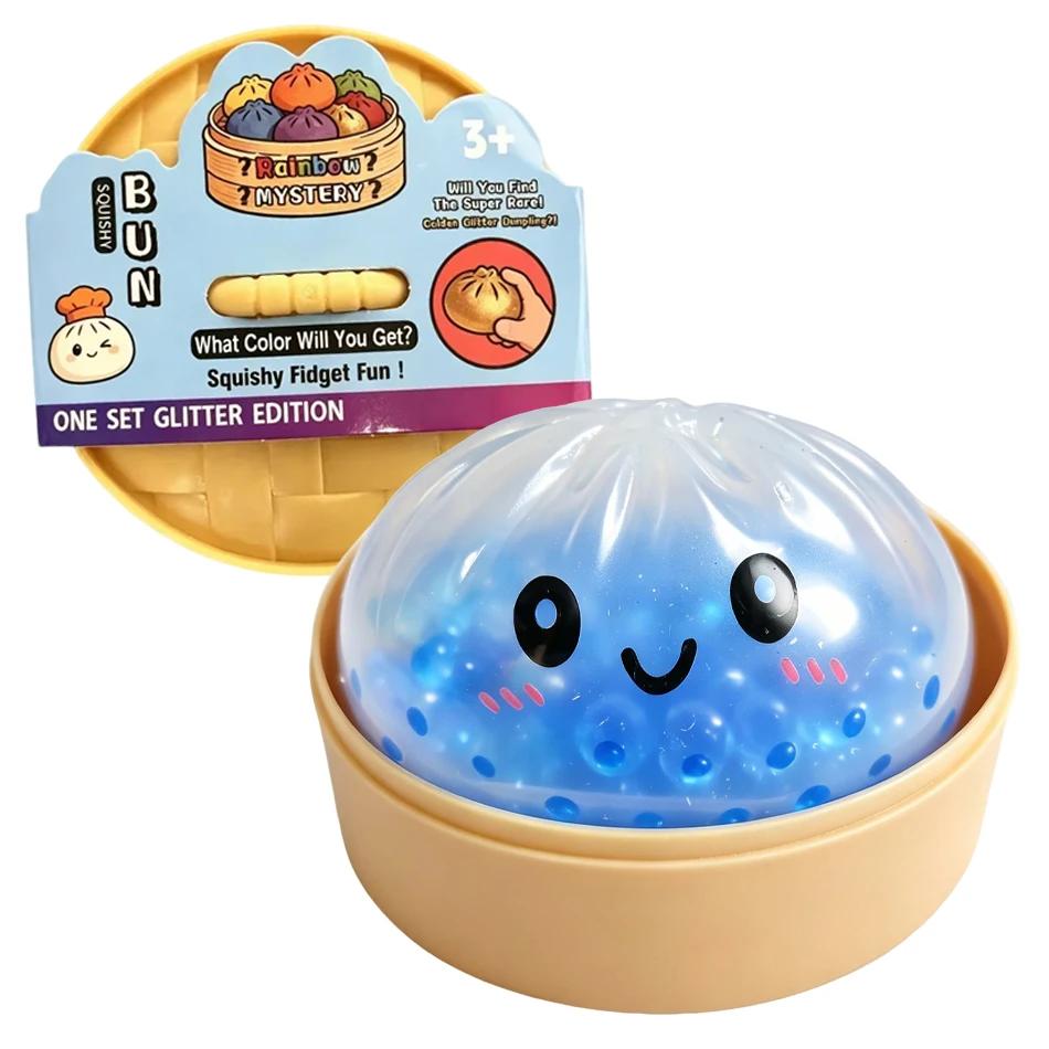 Nieuw Reuze Squishies Dumpling Broodje Speelgoed, Langzaam Rijzend Sprankelend Dumpling Drukbal, Stress Verlichtend Rusteloosheid Speelgoed