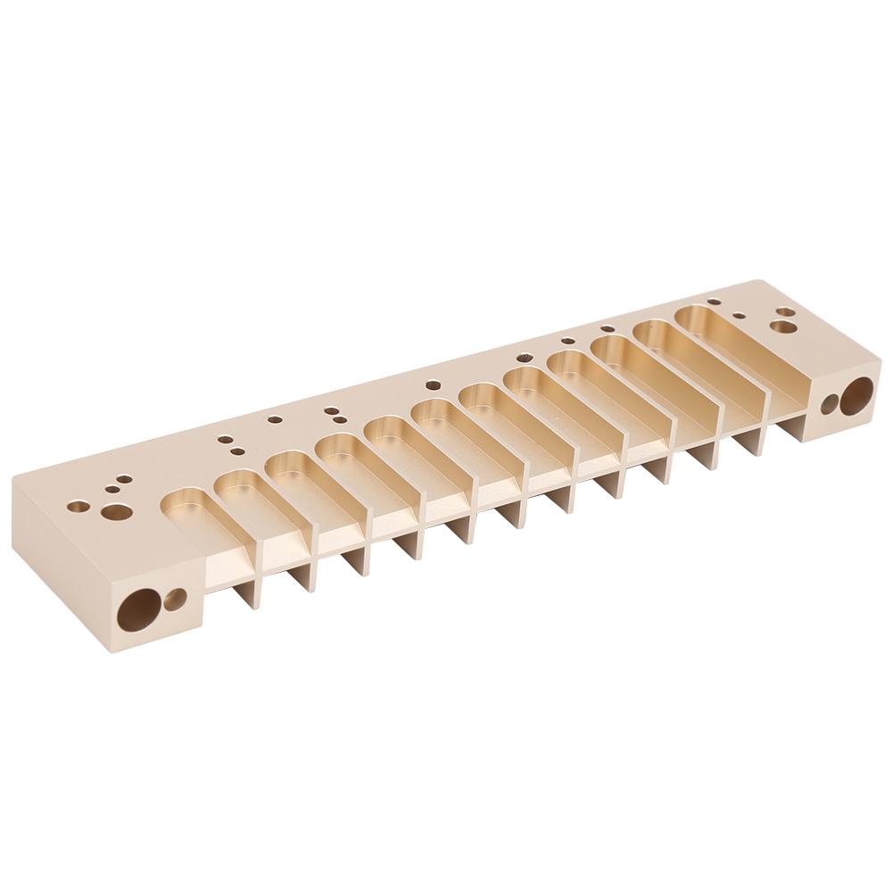 Harmonica Comb 12‑Hole Chromatic Scale for HOHNER 270D Original 270 LA12 TOOTS Reed PlateGold