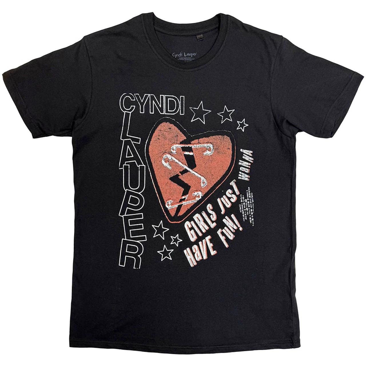 Cyndi Lauper - Heart - Black t-shirt XL