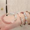 Steinarmband natürliches Pulverkristallarmband. Armreifen Damen Mode Schmuck Zubehör Geschenk