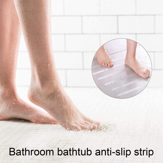 1 Pack PEVA Bathtub Strip Non-slip Waterproof Strong Adhesive Shower Sticker for Bathroom