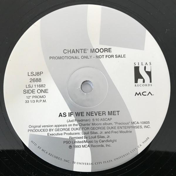 

12inch Record CHANTÉ MOORE - As If We Never Met LSJ8P2688 Silas Records, 1993 US Soul/Funk Used