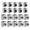 10PCS For 1/2mm Steel Wire Sling Clamps Double Holes Metal Copper Clip Stainless Steel Rope Sling Tool Fastening Accessories