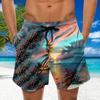 Fashion Men's Strapped Hawaiian Beach Fit Sport Casual Shorts Pants