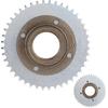 Rear Chain Sprocket Set, 78mm OD 4‑Hole Toothless Flywheel + T8F 44T 54mm Chain Sprocket for 43 49 Mini Gas Scooter ATV