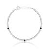 LUNNE Silver 925 Black Spinel Glow Bracelet #LSB25