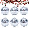 Mini Disco Ball KTV Bar Reflective Glass Ball Stage Rotating Silver Mirror Disco Balls Hanging Ornament Wedding Party Home Decor