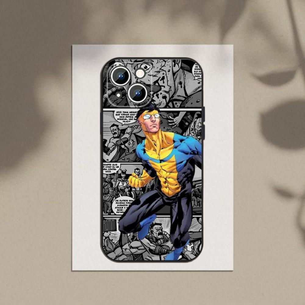 I-Invincible-Cartoon  Phone Case Phone Case For Apple iPhone 15,14,13,12,11,XS,XR,X,8,7,Pro,Max,Plus,mini Silicone Black Cover