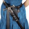 Medieval Shoulder Strap Sword Holder Sheath Scabbard Adult Men Larp Knight Weapon Cosplay Gear Rapier Ring Belt Holster