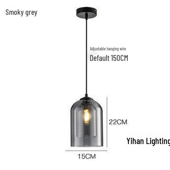 Nordic Modern Pendant Light – Minimalist Glass Fixture for Coffee Shops, Bedside, Bar Counters