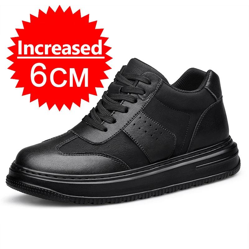Nuevos Zapatos Deportivos Casuales Transpirables para Hombre de Otoño e Invierno, Invisibles, que Aumentan la Altura 8 cm, Zapatillas Deportivas Casuales de Running de Moda para Hombre