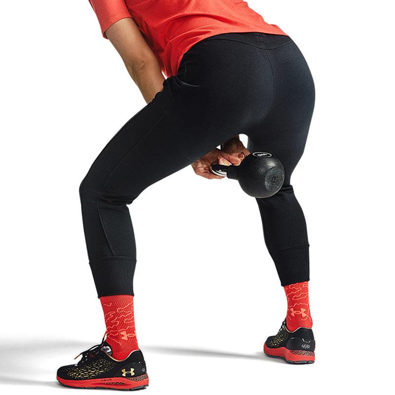 Under Armour Solid Color Fleece Training Pants Women pants Black 1362621-001