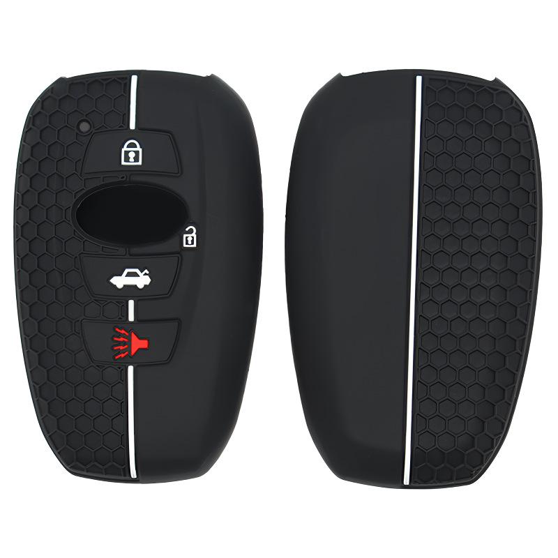 Subaru Outback Four-Button Remote Silicone Key Cover - Deep Forest Pattern