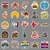 50 Indian Graffiti Stickers Personalized Outdoor Travel India Landscape Landmark Building Suitcase Stickers