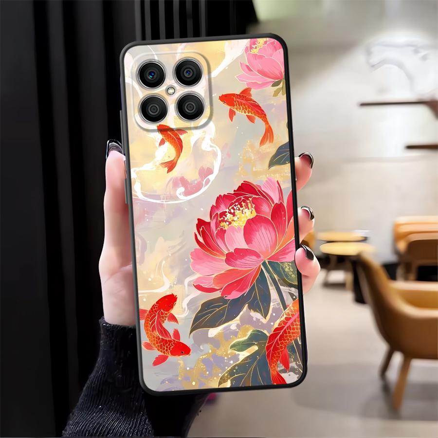 Funda Phone Cover Case for Honor 200 400 Lite X7 X6 8X X8 Magic5Lite X5b 70 90 X9a Oil Painting Flower