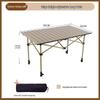 UOSUUOSU Adjustable Height Roll-Top Outdoor Folding Table